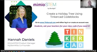 MimioSTEM - Create a Holiday Tree Using Tinkercad Codeblocks thumbnail