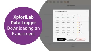 Xploris – XploriLab Data Logger - Downloading an Experiment thumbnail