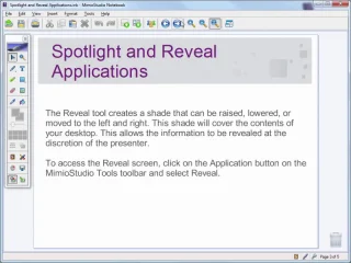 Presenting Lessons - Spotlight and reveal applications thumbnail