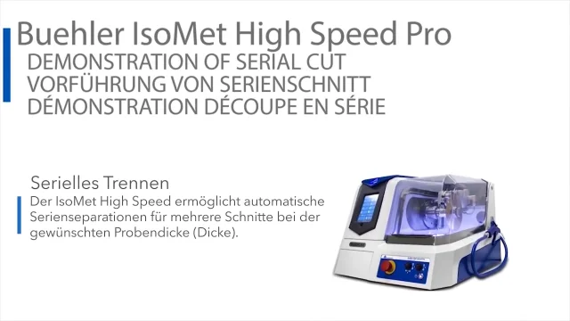 IsoMet High Speed Pro - Buehler - Metallography Equipment & Supplies for  Sample Preparation