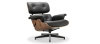 Eames Style Lounge Chair Versión H Miller Premium Leather/Black/Rosewood image.