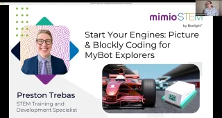 MimioSTEM - Start Your Engines - Picture & Blockly Coding for MyBot Explorers  thumbnail