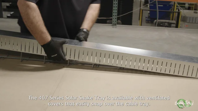 Snake Tray - Solar Installations - Data Center Systems, Inc