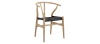 Wishbone (Y) Chair - CH24 Oak/Black image.